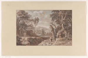 Arcadian Landscape with a Scene of Sacrifice