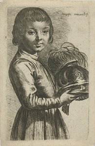 Boy with Helmet by Johannes Gronsveld