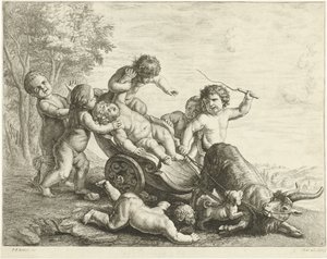 Putti with Goat Cart