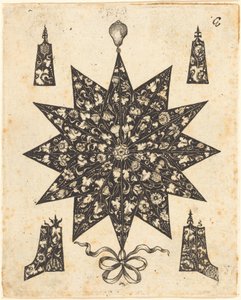 Star Embellished with Flowers by Johannes Hanias