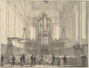 Prof. van der Palm Preaching in the Lutheran Church in The Hague for the Royal Family, 1828