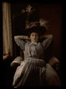 Woman in Chair by Johannes Hendrikus Antonius Maria Lutz