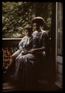Woman with Child on Lap