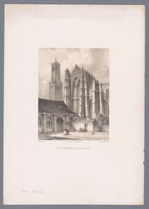 View of the Dom Church and Dom Tower in Utrecht by Johannes Hilverdink