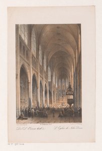 Interior of the Onze Lieve Vrouwe Church in Amsterdam by Johannes Hilverdink