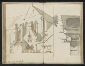 Buurkerk in Utrecht by Johannes Huibert Prins