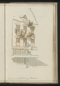 Facade of a Building on the Oudegracht in Utrecht by Johannes Huibert Prins