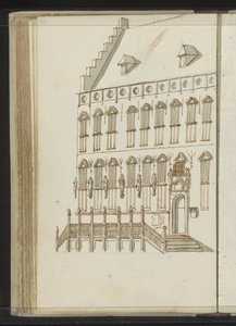 Facade of the Town Hall in Nijmegen by Johannes Huibert Prins