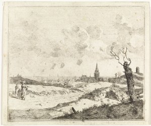 View of a Village by the Sea by Johannes Huibert Prins