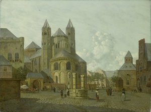 Imaginary Cityscape with Romanesque Church