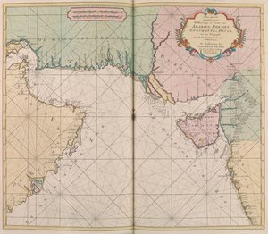 Map of Arabia, Persia, Gujarat, and Deccan by Johannes II Van Keulen