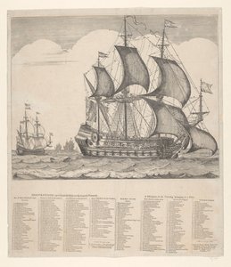 Description of the Rigged Ship with Its Running Rigging by Johannes Jacobsz van den Aveele