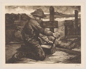 Worker with Wrench