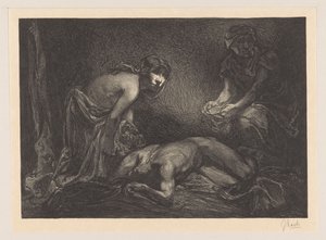 Judith and Maidservant with the Head and Body of Holofernes by Johannes Josephus Aarts (signed by artist)