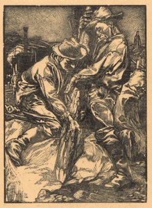 Construction Workers Piling by Johannes Josephus Aarts