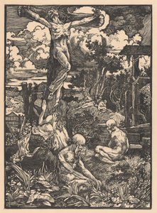 Crucified Man in a Hilly Landscape by Johannes Josephus Aarts