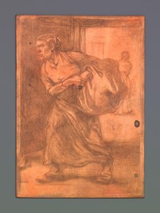 Woman Carrying a Bale
