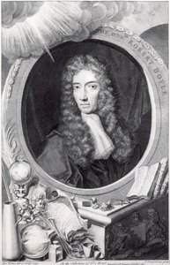 Portrait of the Honorable Robert Boyle, Engraved by George Vertue, 1749 by Johannes Kerseboom