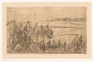 Landscape with Fields and Trees by Johannes Löhr
