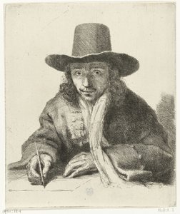 Self-Portrait of Johannes Lutma, Drawing