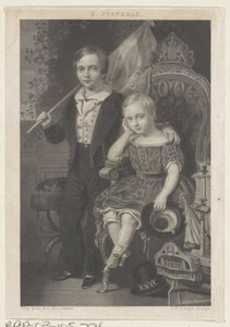 Portrait of Willem, Prince of the Netherlands, and Maurits, Prince of the Netherlands by Johannes Philippus Lange