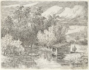 Boathouse on a River