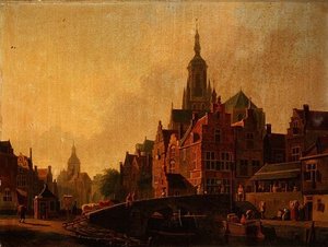 A Dutch Town Scene