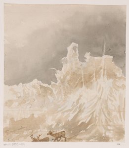 Ruins in the Ardennes by Johannes Tavenraat (signed by artist)