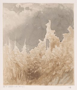 Ruins Among Trees by Johannes Tavenraat (signed by artist)