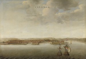 View of Cannanore on the Malabar Coast in India