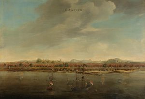 View of Canton, China by Johannes Vinckboons (attributed to)