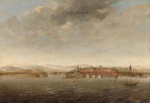 View of Cochin on the Malabar Coast of India