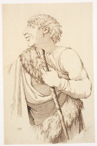 Shepherd with Staff in Hand