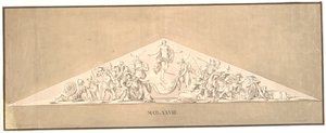 The Resurrection of Christ. Sketch for a Lost Relief for the Marble Church by Johannes Wiedewelt