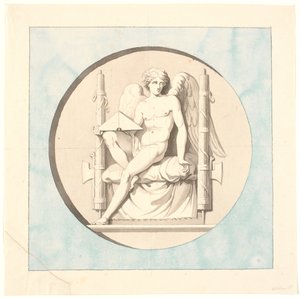 The Genius of Justice. Drawing for the Marble Relief on the Liberty Column by Johannes Wiedewelt