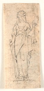Standing Woman with Sword. Justice
