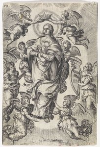Assumption of Mary by Johannes Wierix