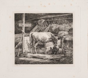 A Cow Stable by Johannes Wilhelm Zillen