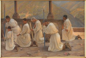 Prayer for Rain. Procession in the Apennines by Johannes Wilhjelm