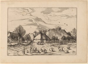 Farms by Johannes and Lucas van Doetechum after Master of the Small Landscapes