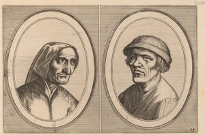"Maey Veeghde-pot" and "Pannetje Vet" by Johannes and Lucas van Doetechum after Pieter Bruegel the Elder