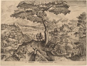 Soldiers at Rest by Johannes and Lucas van Doetechum after Pieter Bruegel the Elder