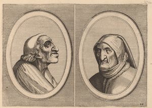 "Father Muylaert" and "Mother Bille-bloots" by Johannes and Lucas van Doetechum after Pieter Bruegel the Elder