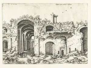Third View of the Baths of Diocletian (Romeinse ruïnes, 1561)