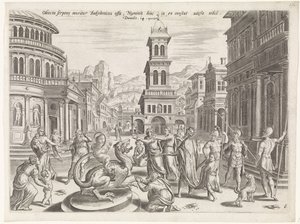 Daniel and the Dragon by Johannes of Lucas van Doetechum
