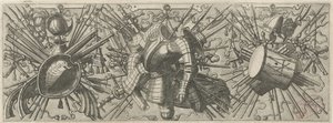 Frieze with a Double Drum (Panoplia sev armamentarium) by Johannes of Lucas van Doetechum