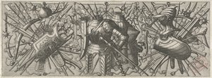 Frieze with Two Cuirasses by Johannes of Lucas van Doetechum