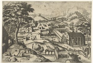 Landscape with Saint Jerome by Johannes of Lucas van Doetechum