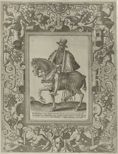 Equestrian Portrait of William I, Prince of Orange by Johannes of Lucas van Doetechum