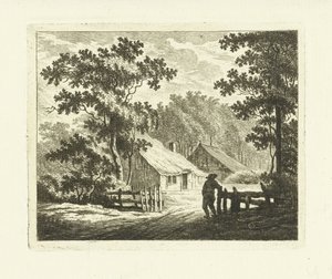 Landscape with Farm and Yard with Fence by Johannes van Cuylenburgh